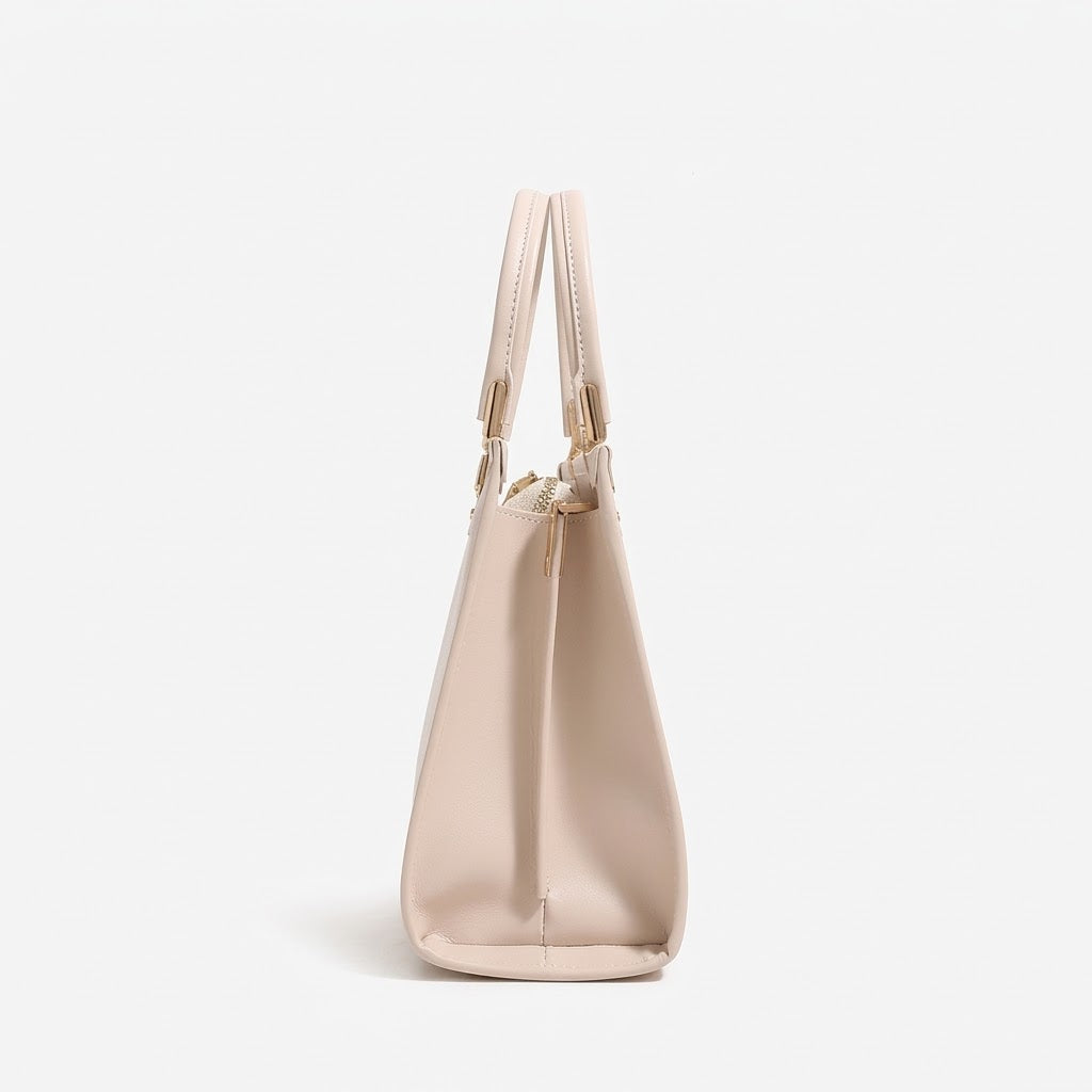 Bolso clutch geométrico de piel vegana