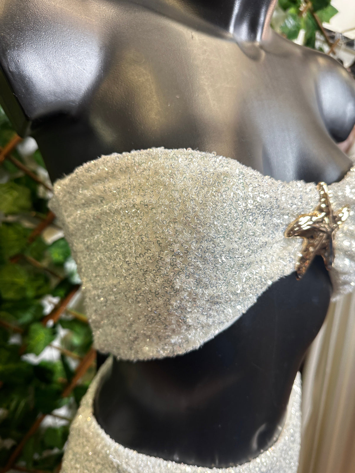 Conjunto con estrella de mar en lentejuelas