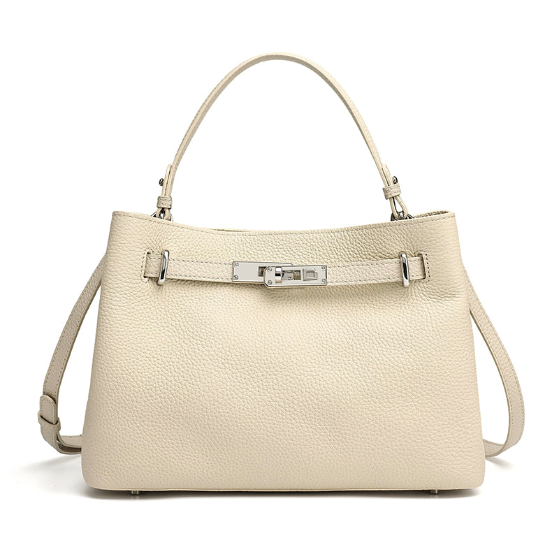 Bolso clutch satchel de piel