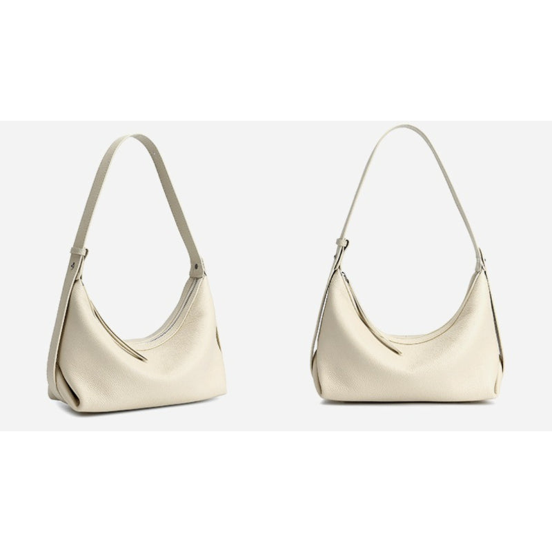 Bolso hobo de piel granulada
