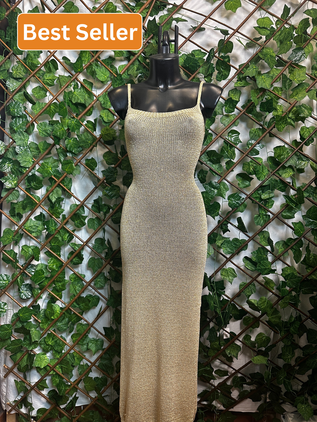 Vestido largo de verano con espalda descubierta