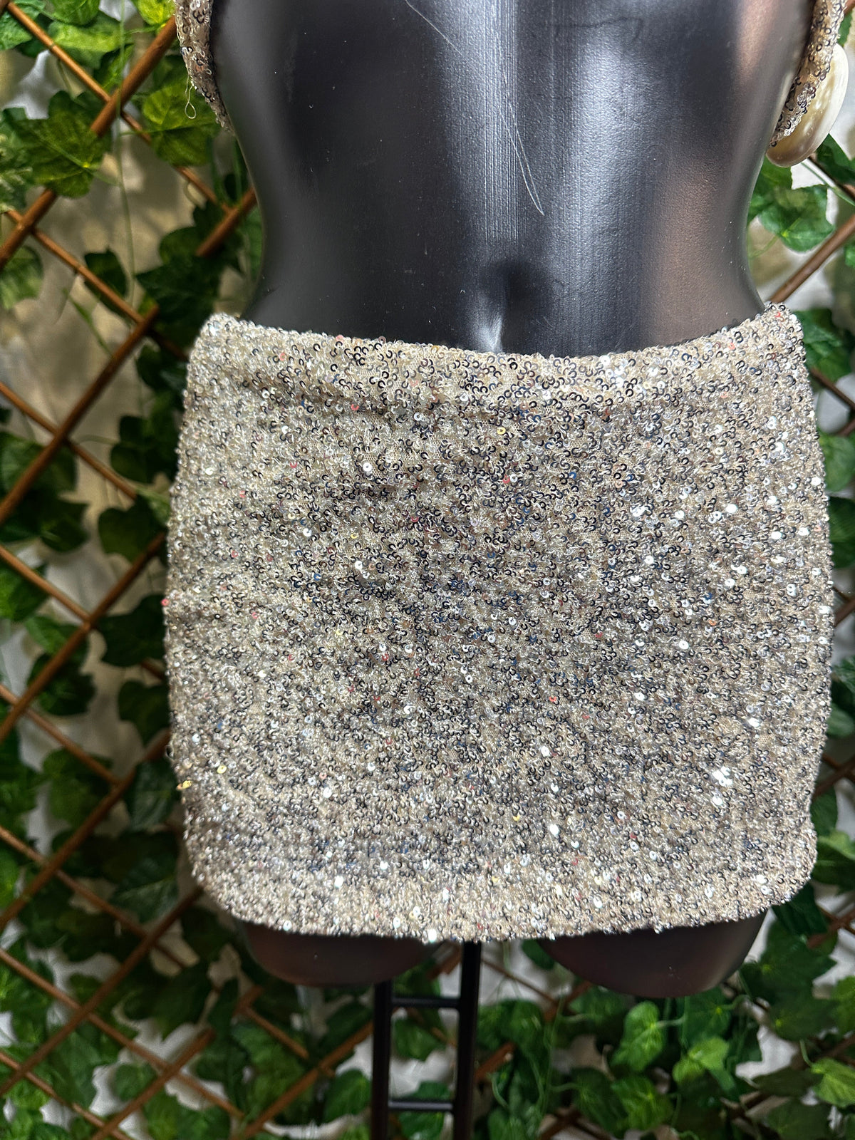 Conjunto con estrella de mar en lentejuelas