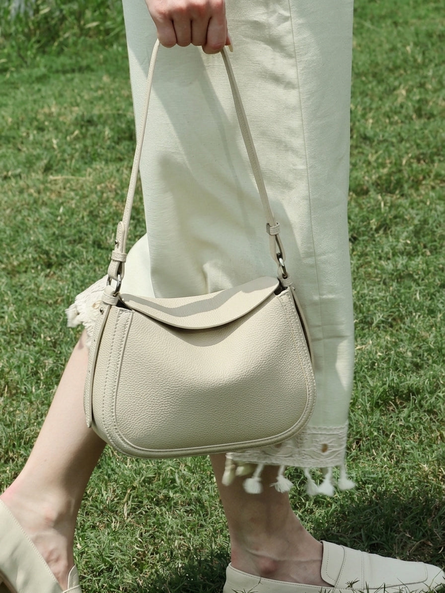Bolso bandolera saddle de piel
