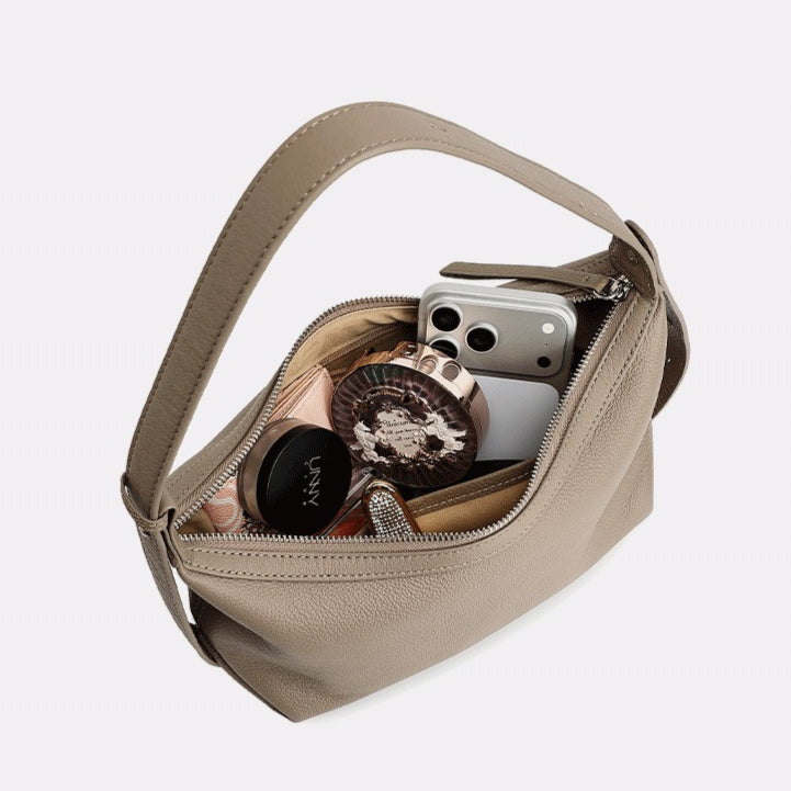 Bolso hobo de piel granulada
