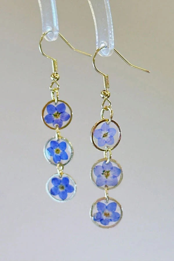Pendientes de cristal en forma de gota