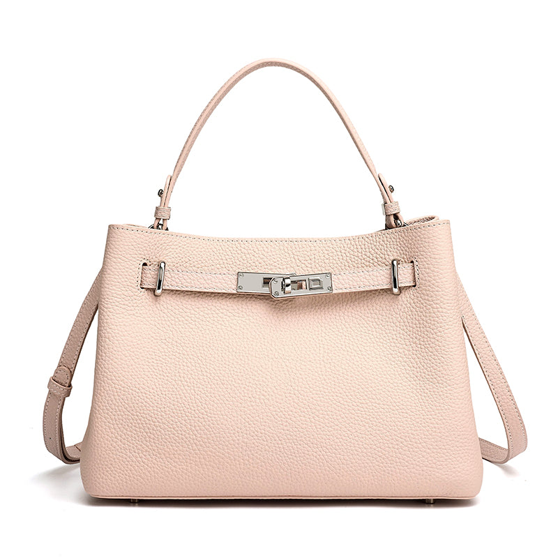 Bolso clutch satchel de piel