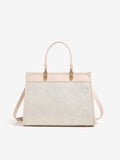 Bolso clutch geométrico de piel vegana