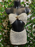 Conjunto con estrella de mar en lentejuelas