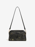 Bolso clutch de piel vegana con estampado de grullas