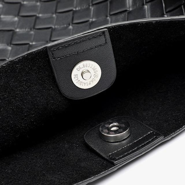 Bolso tote de piel trenzada