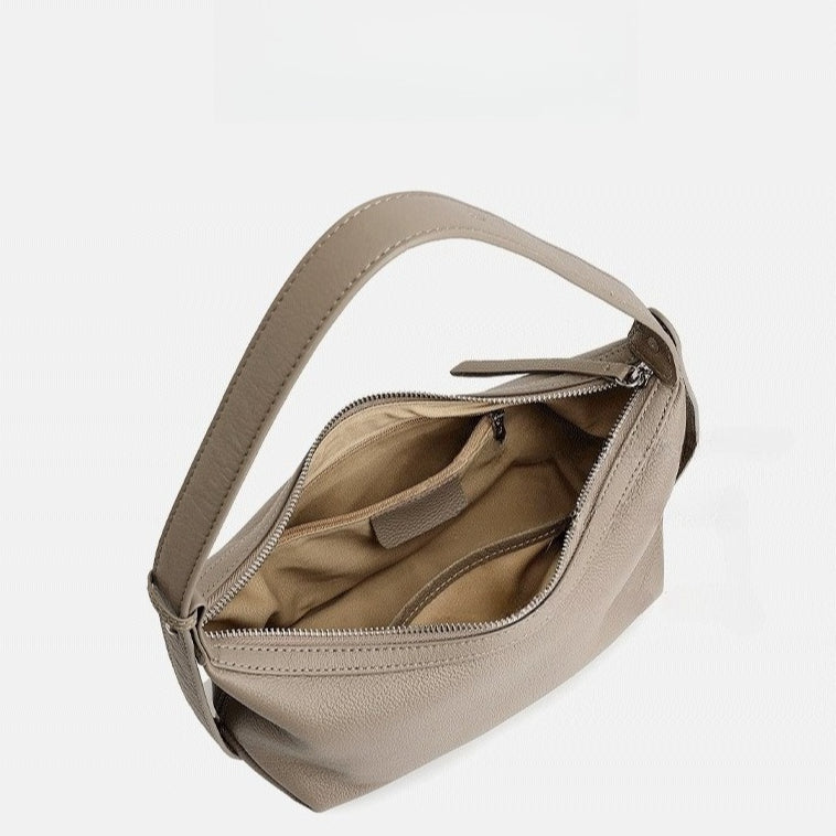 Bolso hobo de piel granulada