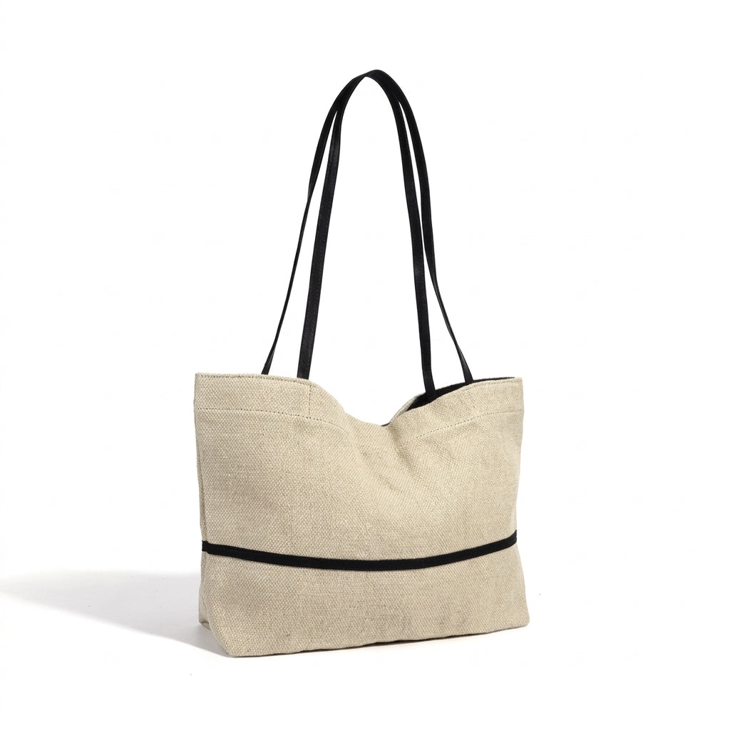 Bolso tote de lino