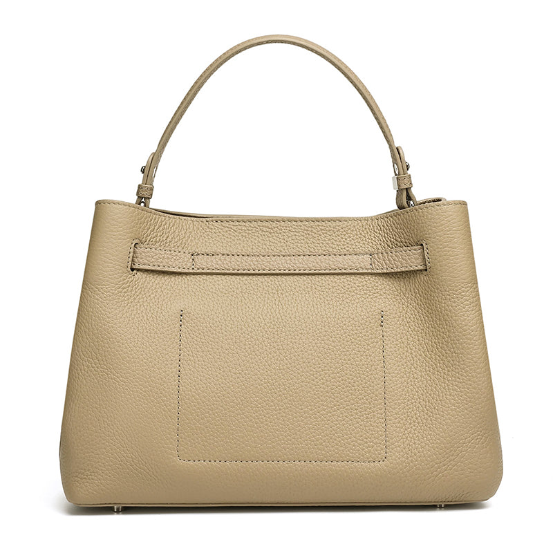 Bolso clutch satchel de piel