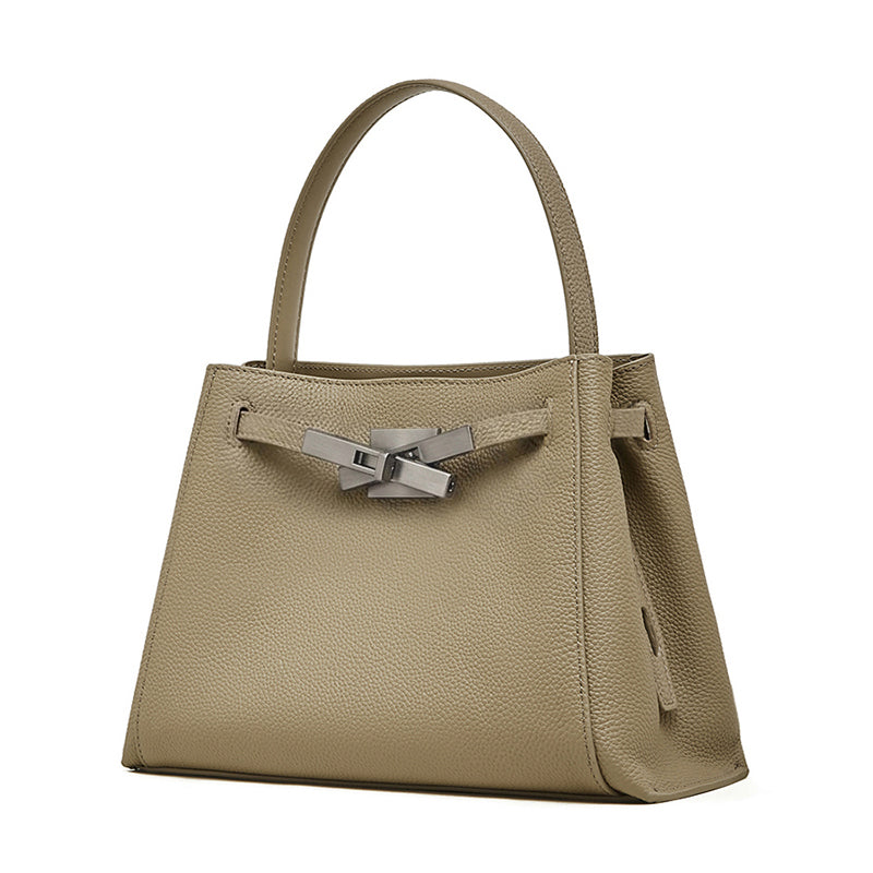 Bolso tote cubo Kelly de piel de gran capacidad