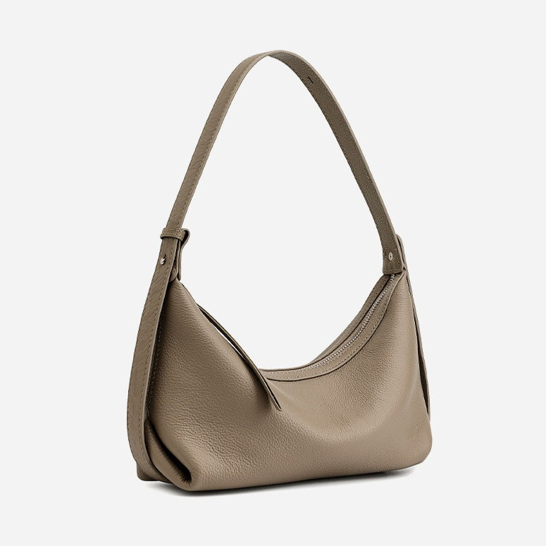 Bolso hobo de piel granulada