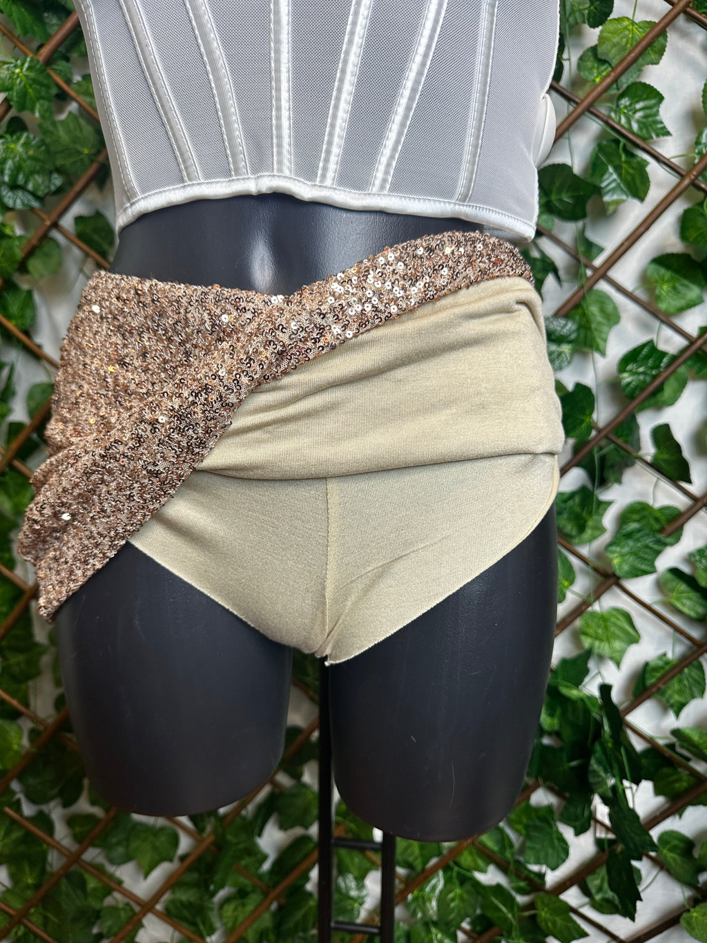 Conjunto con estrella de mar en lentejuelas