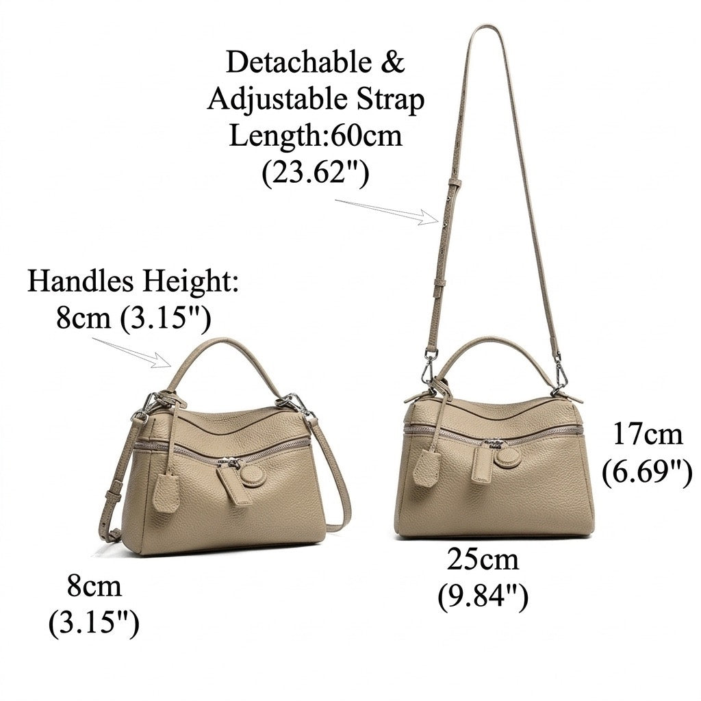 Bolso clutch cuadrado tipo almohada de piel