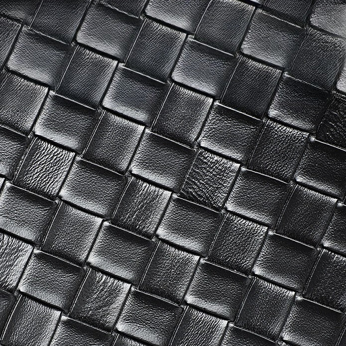 Bolso tote de piel trenzada
