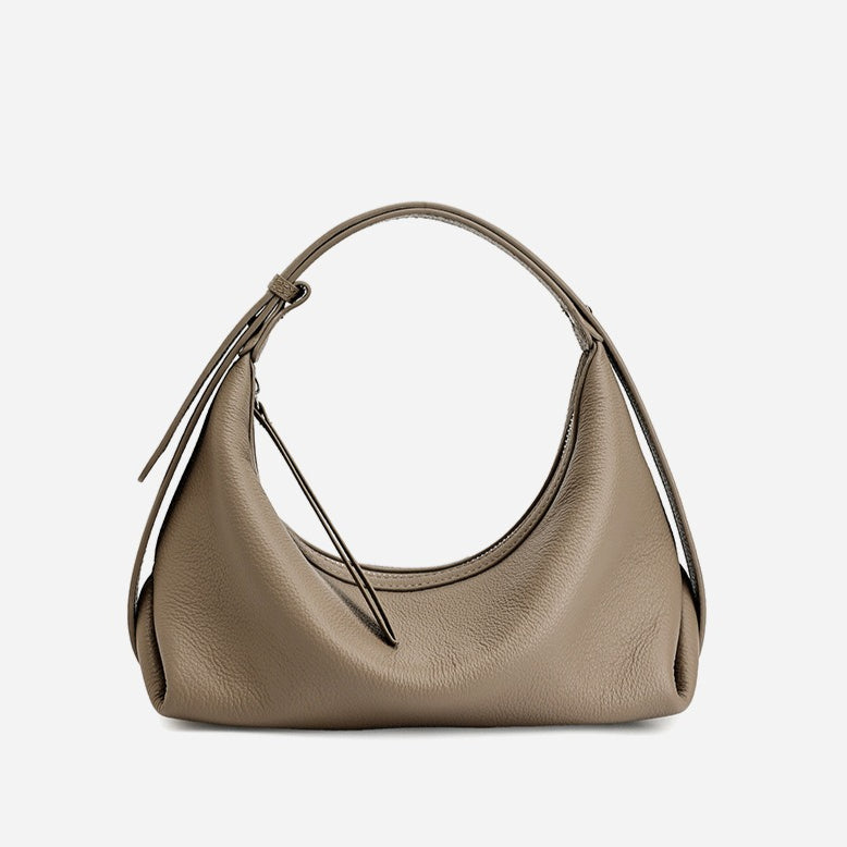 Bolso hobo de piel granulada