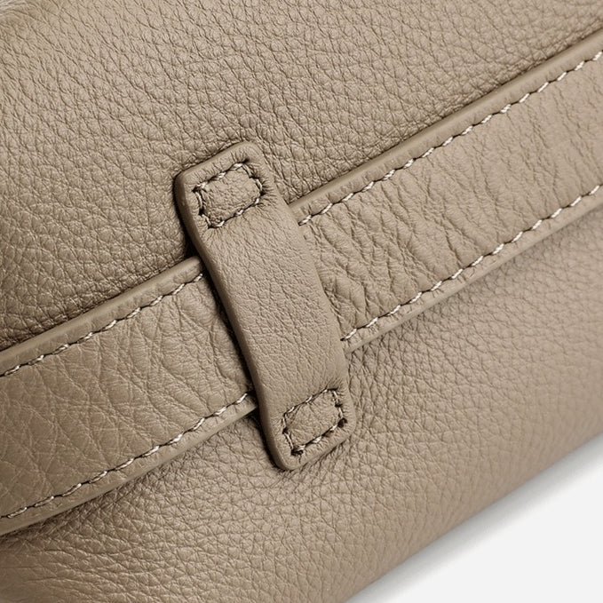 Bolso hobo de piel granulada