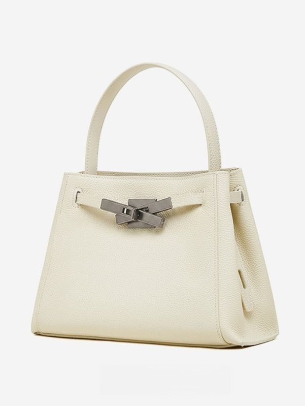 Bolso tote cubo Kelly de piel de gran capacidad