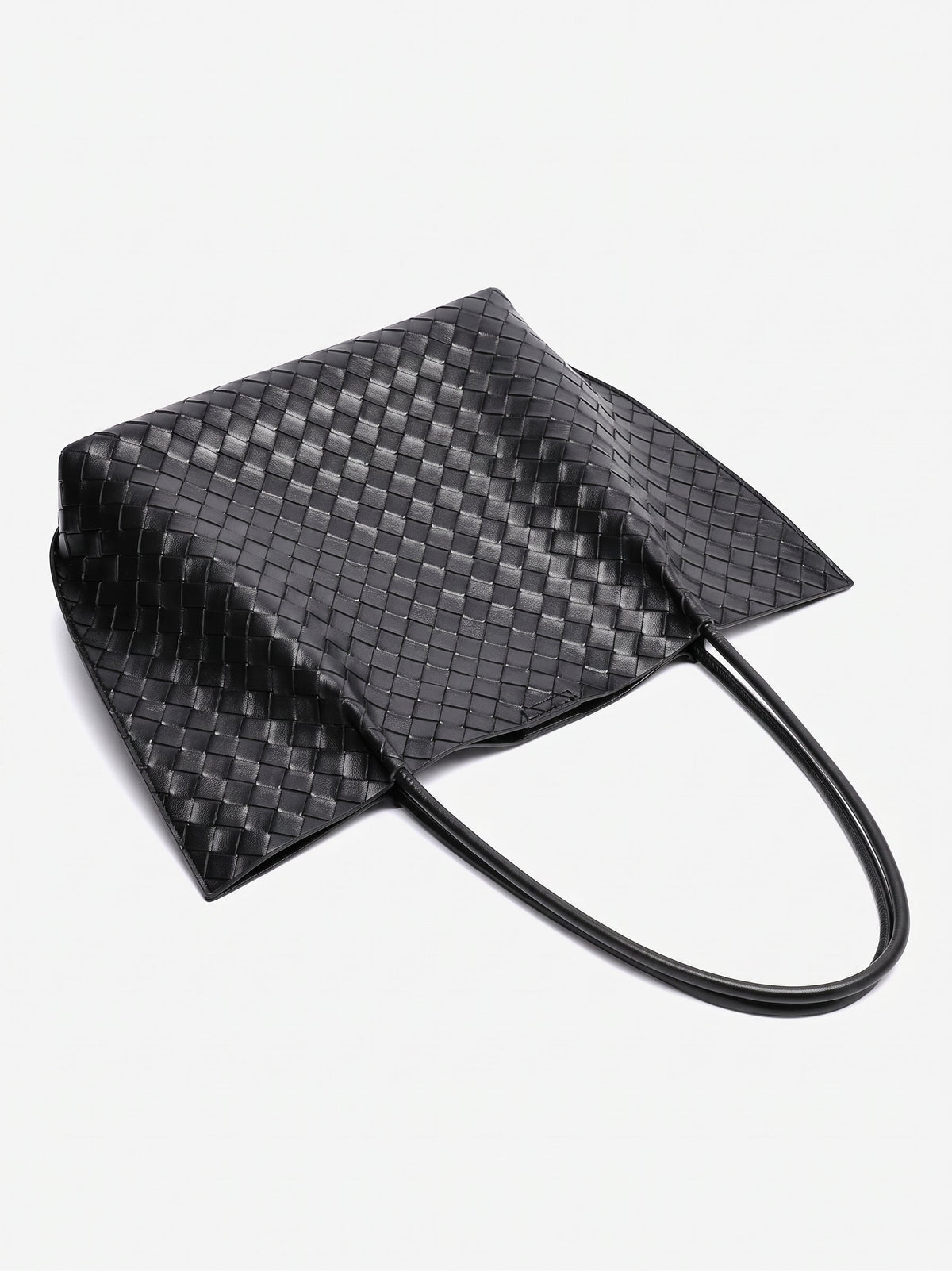 Bolso tote de piel trenzada