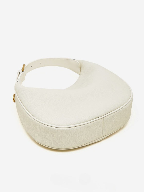 Bolso hobo de media luna en piel granulada