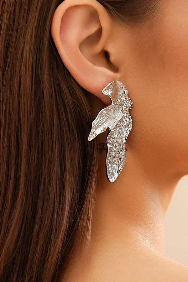 Pendientes de hoja de estilo vintage