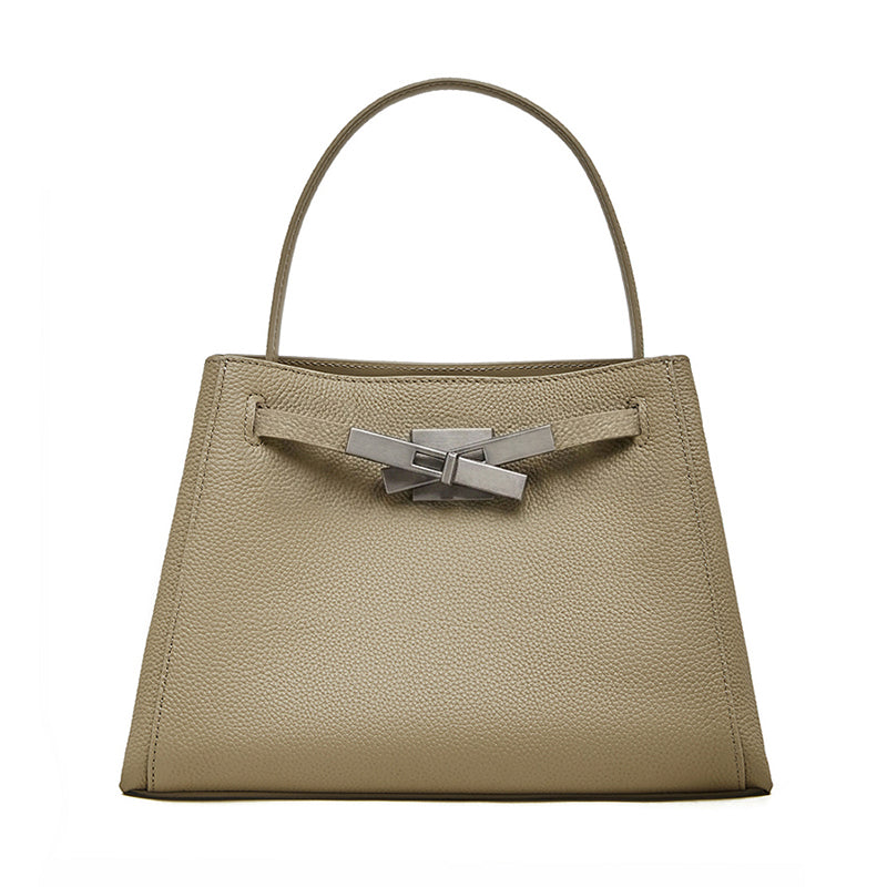 Bolso tote cubo Kelly de piel de gran capacidad