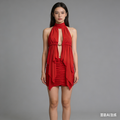 Conjunto top y falda con detalle de concha