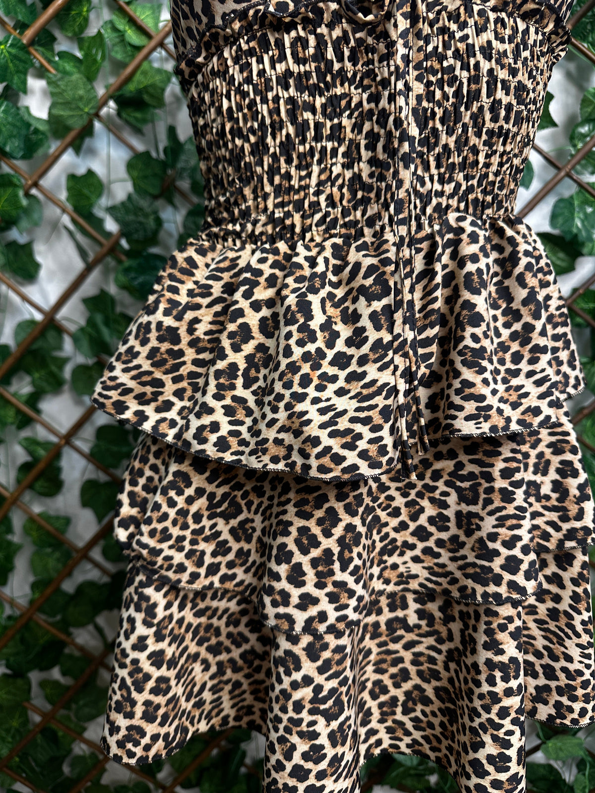 Vestido corto leopardo