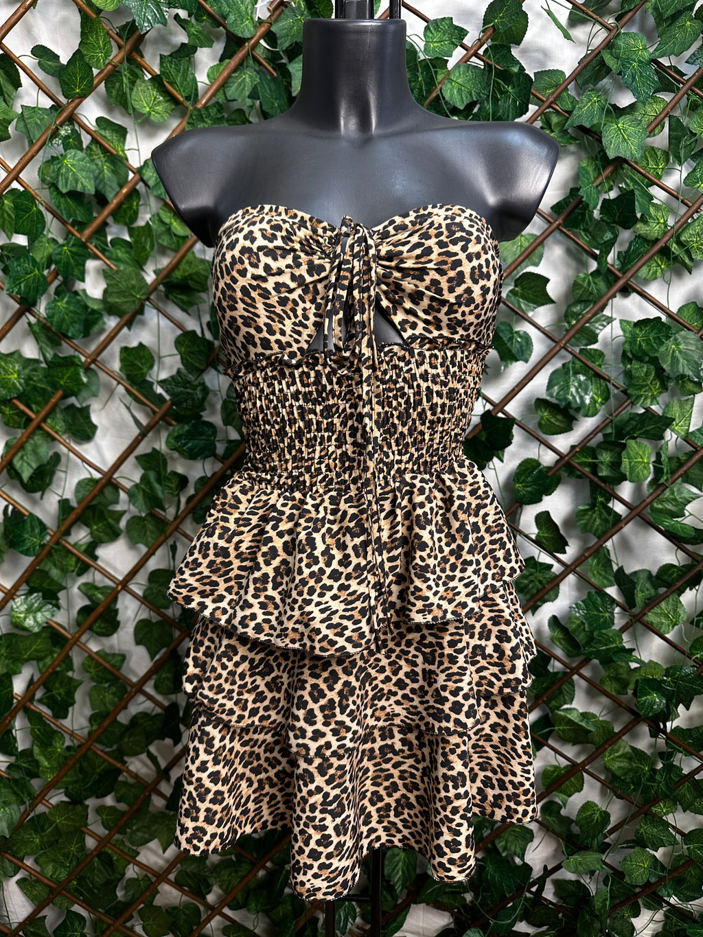 Vestido corto leopardo