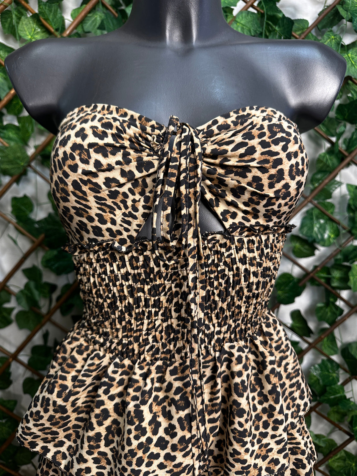 Vestido corto leopardo