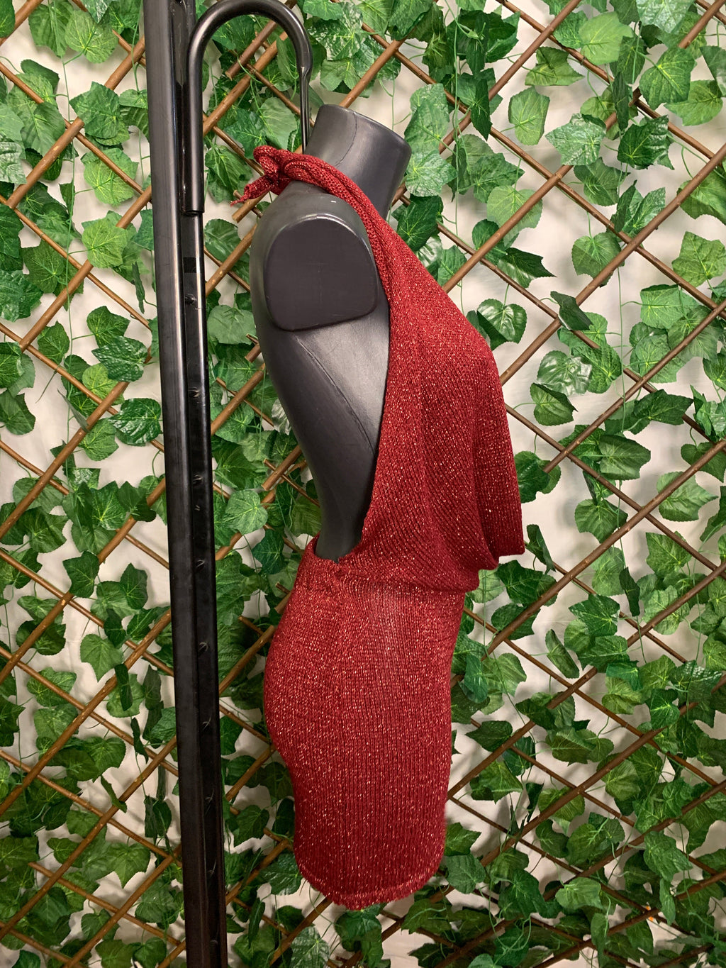 Mini vestido de fiesta para noches con cuello