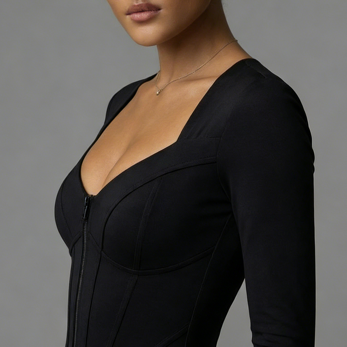 Mono Bodycon Negro Total – Armadura de Clase