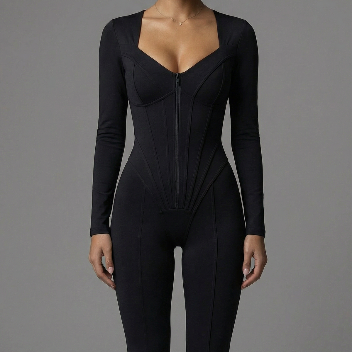 Mono Bodycon Negro Total – Armadura de Clase