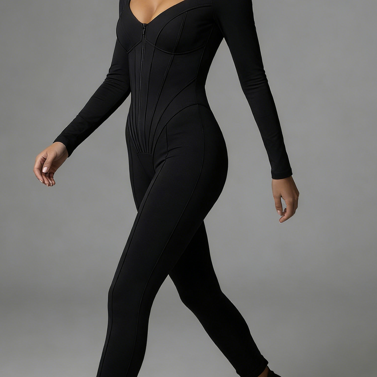 Mono Bodycon Negro Total – Armadura de Clase