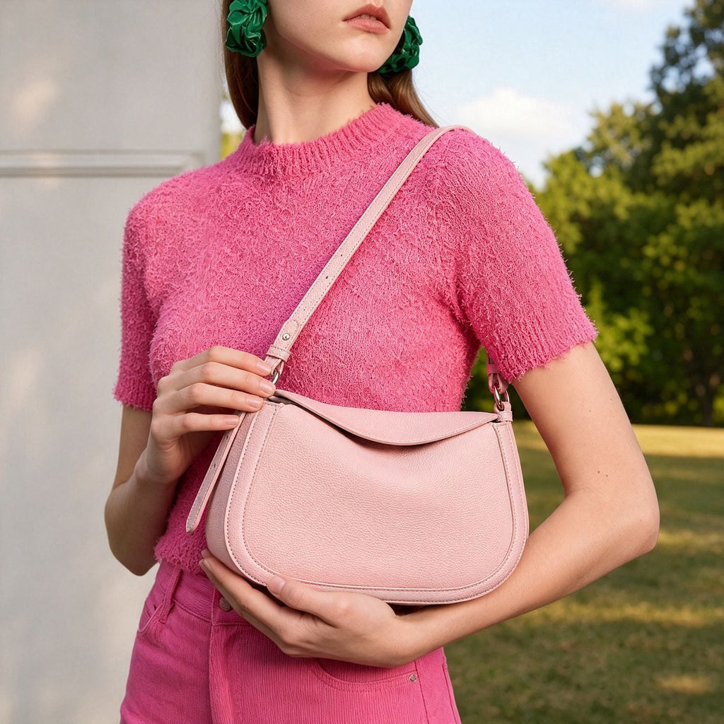 Bolso bandolera saddle de piel