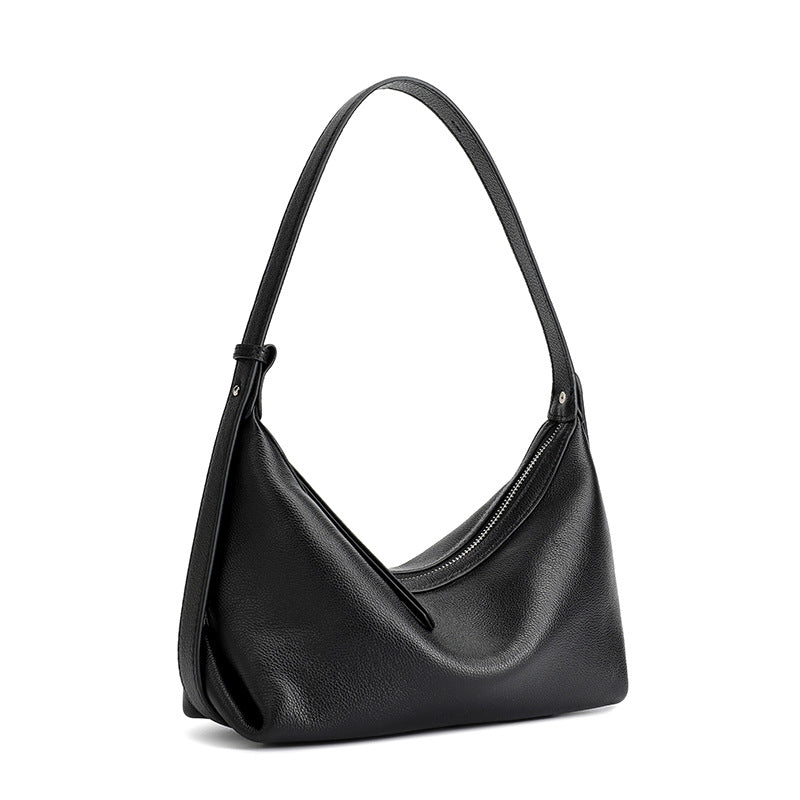 Bolso hobo de piel granulada