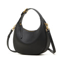 Bolso hobo de media luna en piel granulada