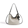 Bolso saco de lona con borla