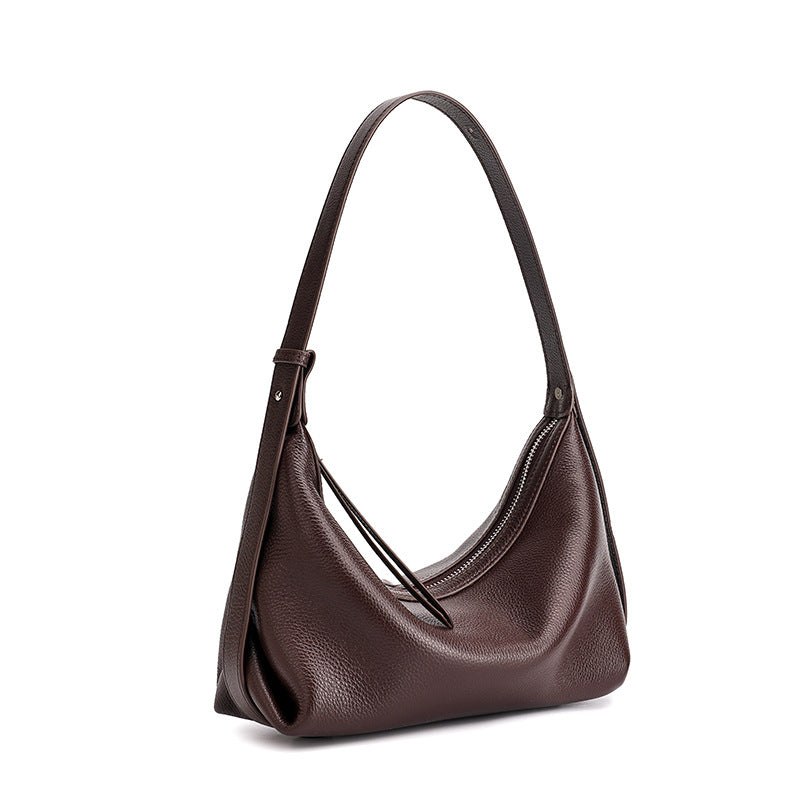 Bolso hobo de piel granulada