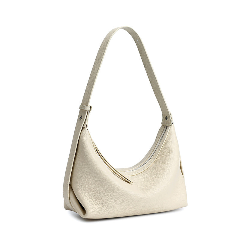 Bolso hobo de piel granulada
