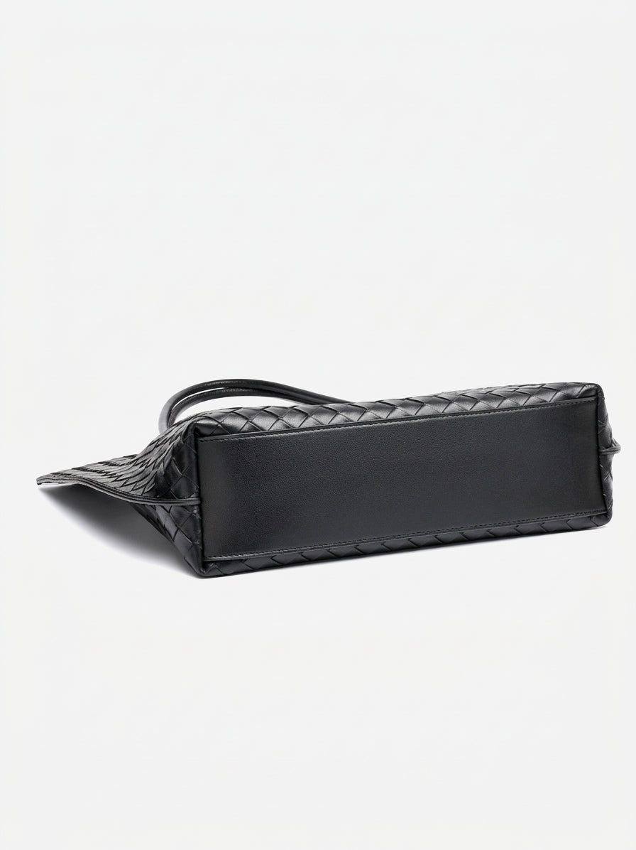 Bolso tote de piel trenzada