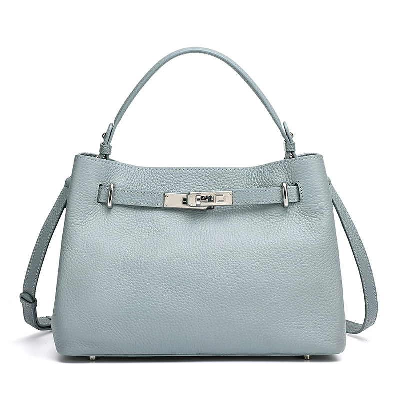 Bolso clutch satchel de piel