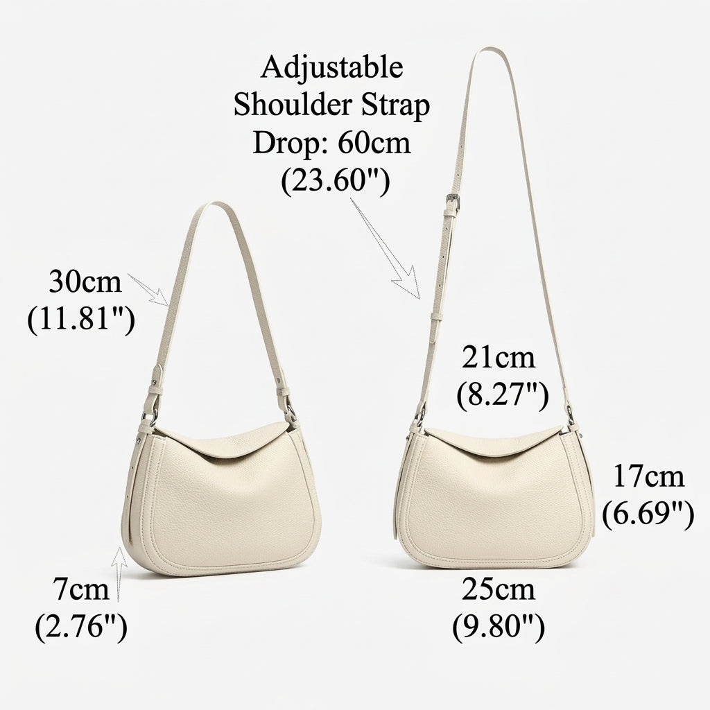 Bolso bandolera saddle de piel