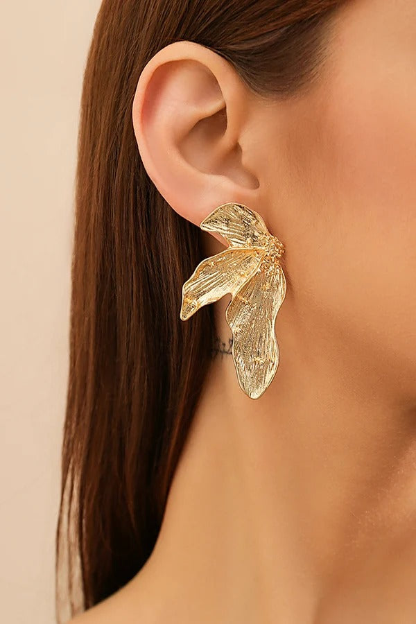 Pendientes de hoja de estilo vintage