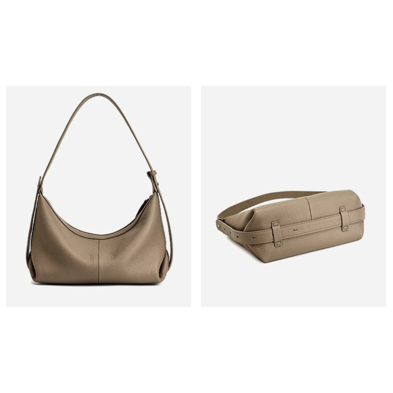 Bolso hobo de piel granulada
