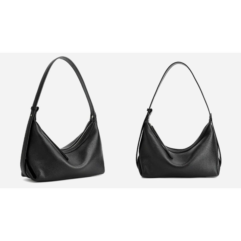 Bolso hobo de piel granulada