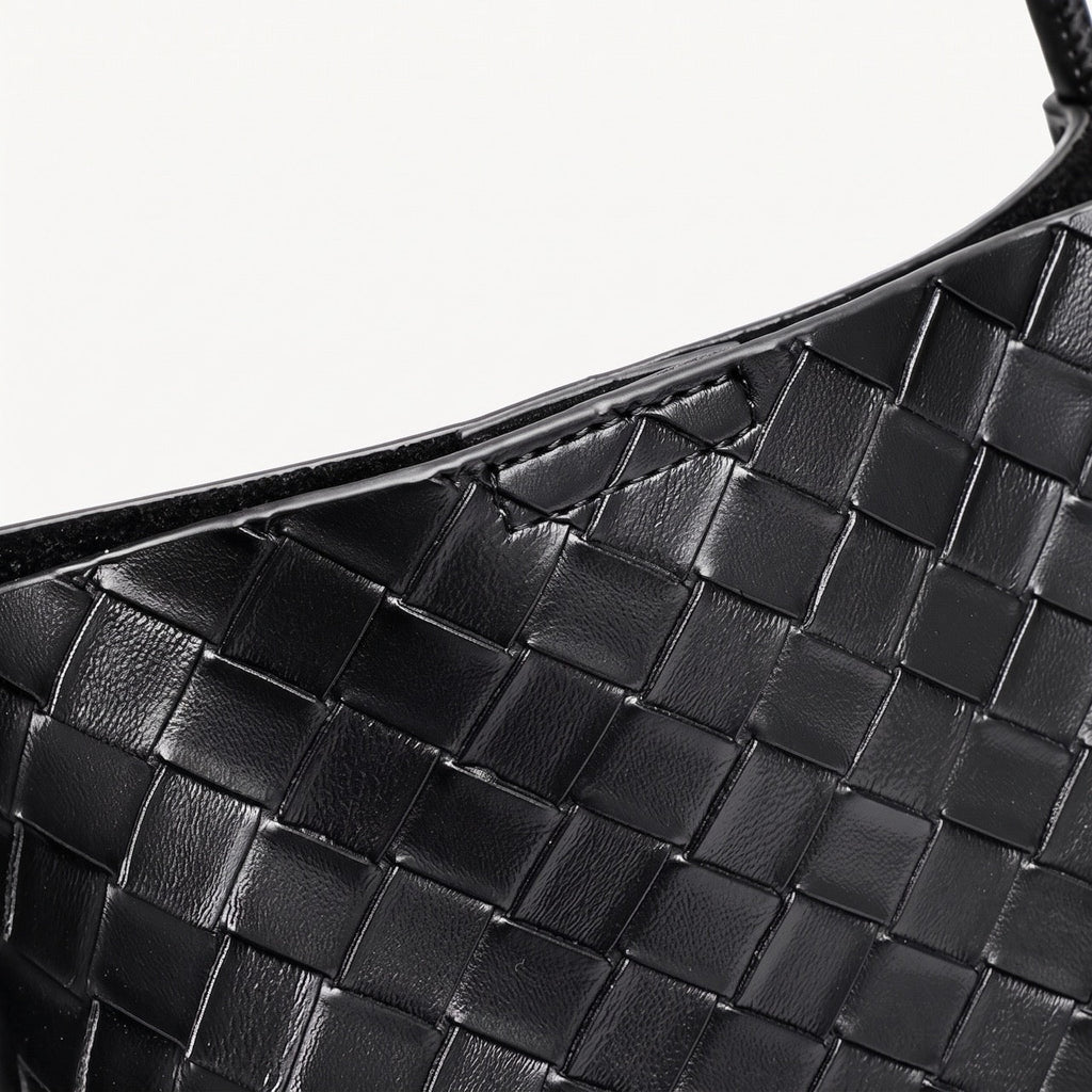 Bolso tote de piel trenzada